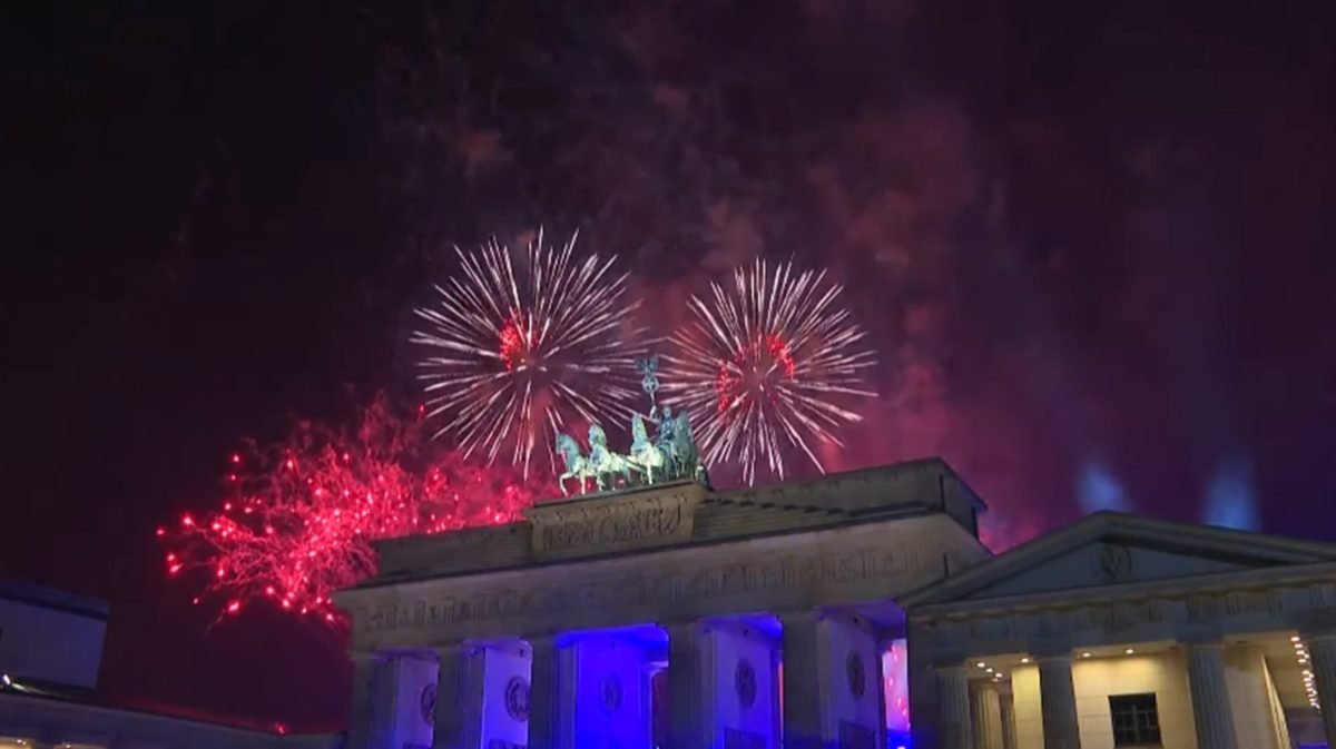 Queima de fogos em Berlim