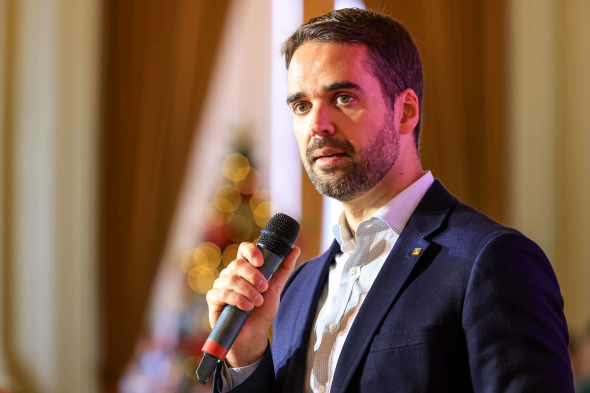 O governador do Rio Grande do Sul, Eduardo Leite