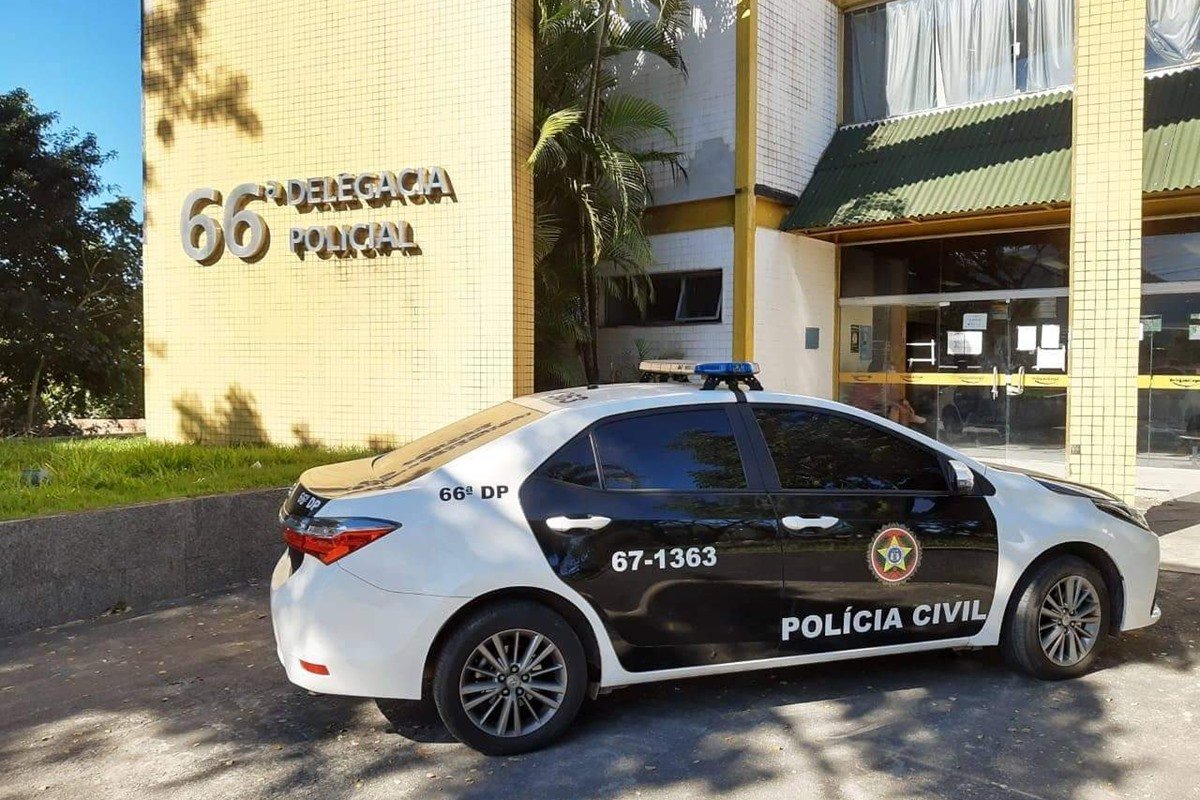 Imagem colorida mostra a 66ª DP (Piabetá), da Polícia Civil do Estado do Rio de Janerio - Metrópoles