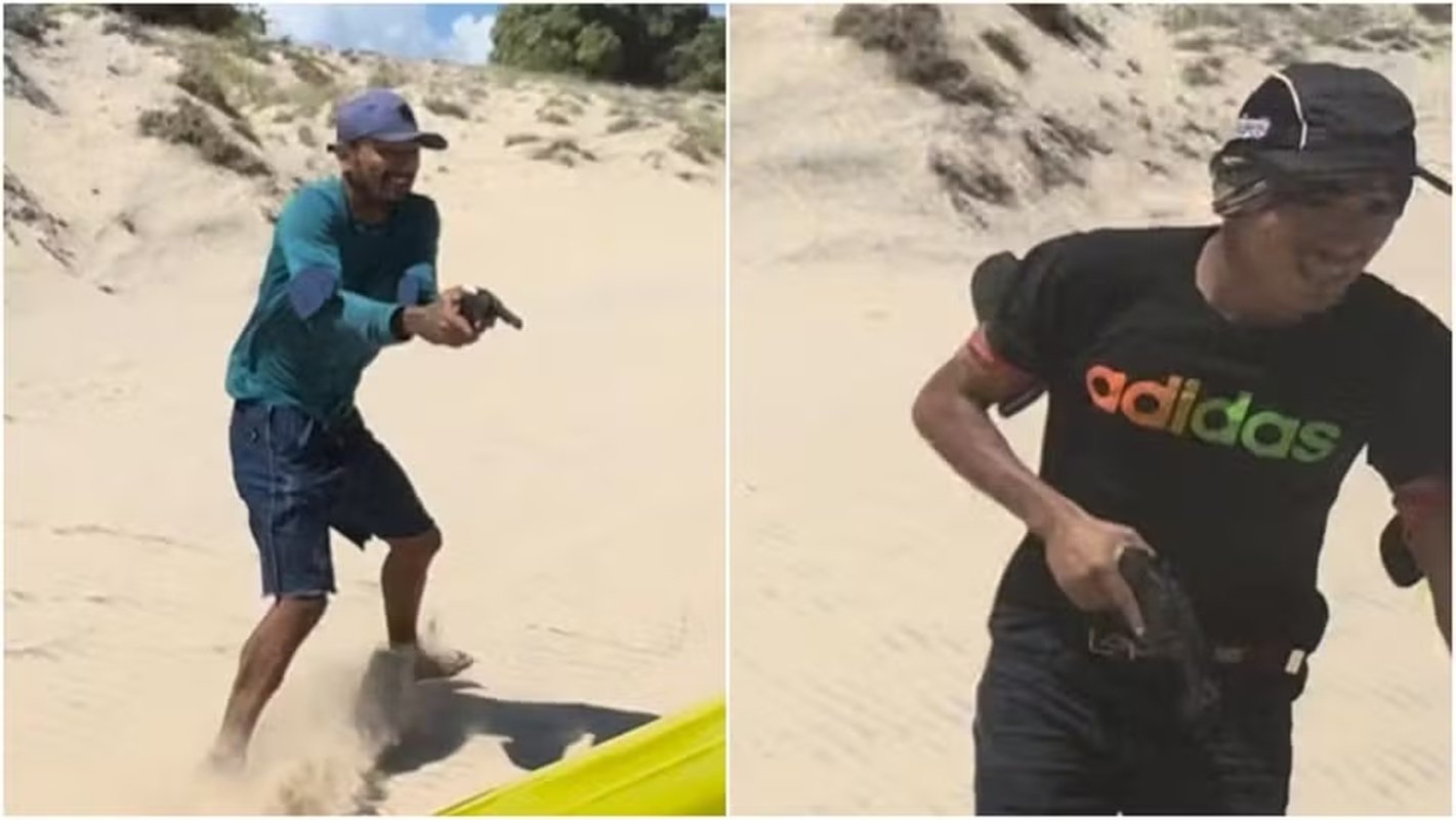 VÍDEO: criminosos armados tentam assaltar turistas em buggy em dunas no Ceará