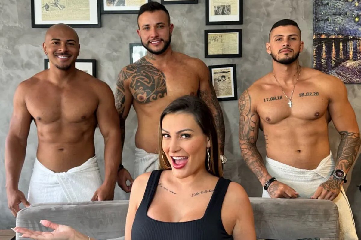 Andressa urach fudendo com 3 homens