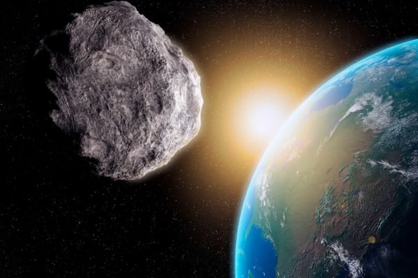 Imagem colorida de Asteroide - Metrópoles