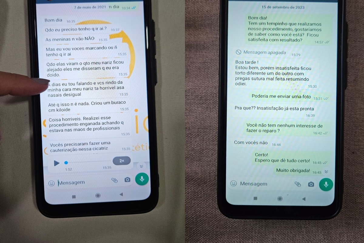 Pacientes fizeram reclamações na clínica