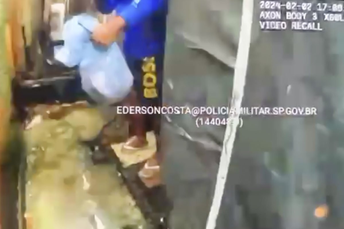 imagem da câmera corporal policial militar de São Paulo Samuel Wesley Cosmo assassinado em SP - Metrópoles