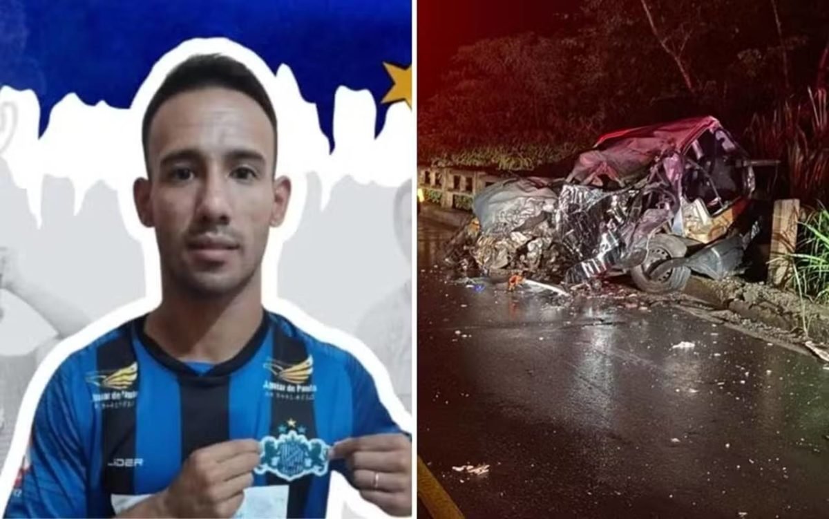 Jogador de futebol morre e mulher fica ferida após acidente em Goiás