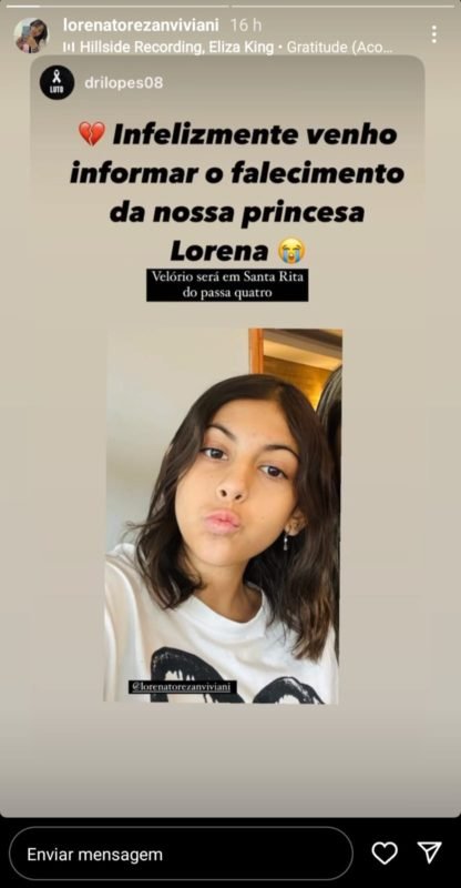 Quem era Lorena Torezan, influencer que morreu aos 13 anos | Metrópoles