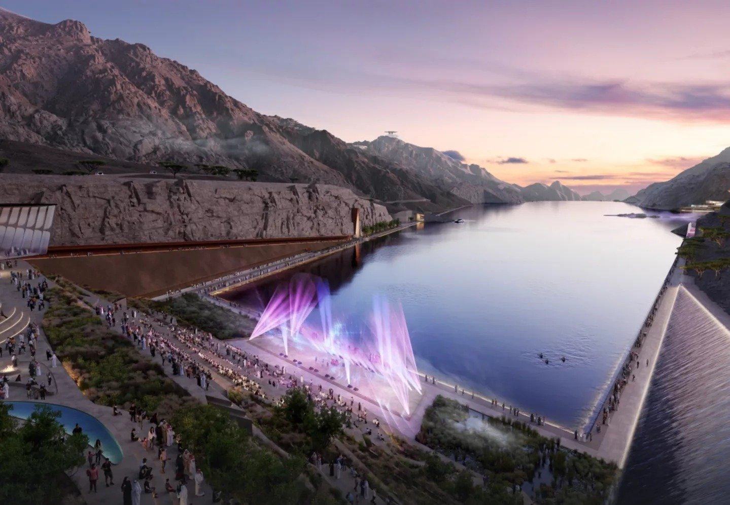 Projeto ilustrativo de futuro lago artificial - Metr&oacute;poles