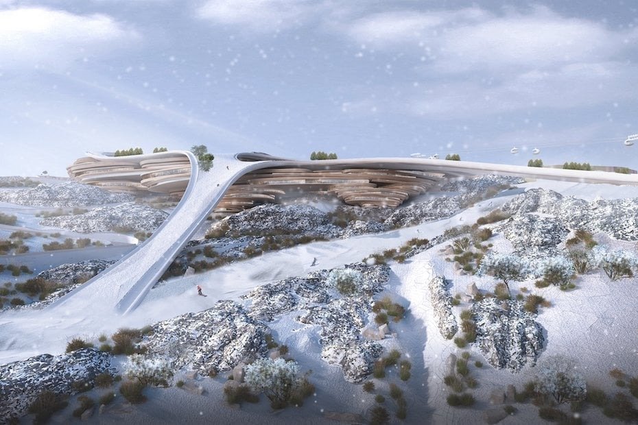 Projeto de pista de esqui na Ar&aacute;bia Saudita - Metr&oacute;poles