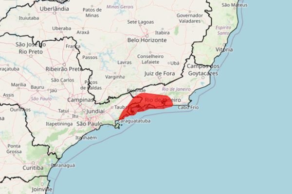 Foto colorida de alerta vermelho do Inmet para São Paulo e Rio de Janeiro - Metrópoles