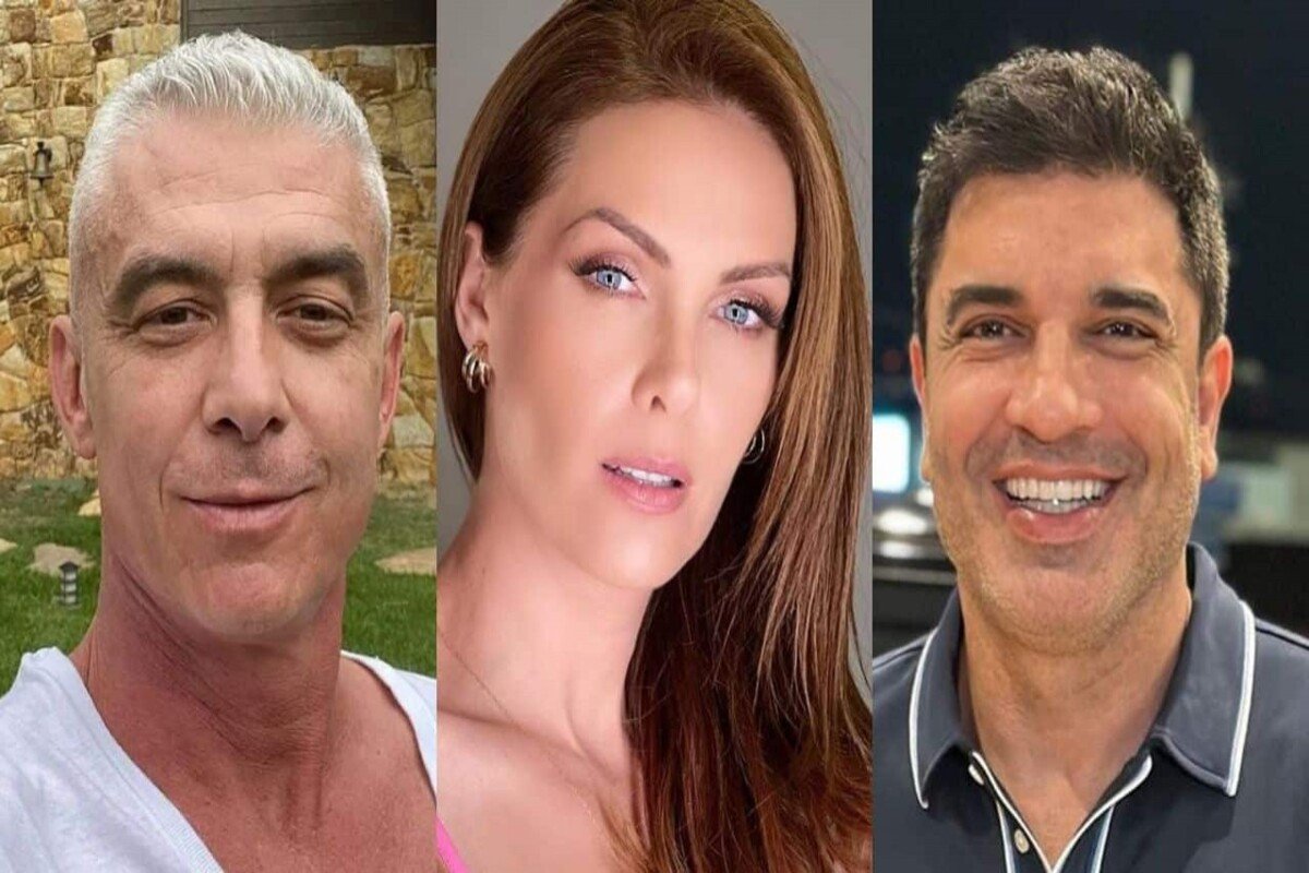 Montagem feita a partir de fotos das redes sociais de Alexandre Correa, Ana Hickmann e Edu Guedes - Metrópoles