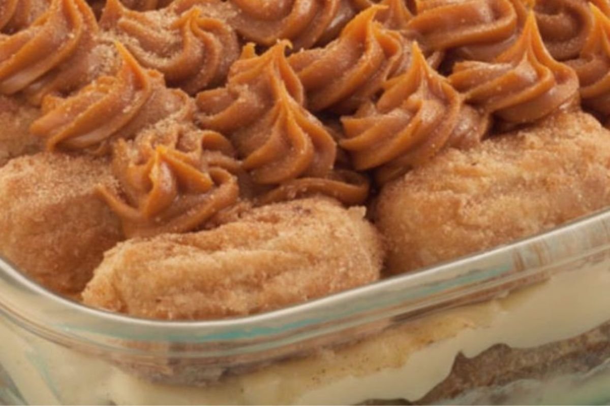 Match saboroso! Aprenda a fazer receita de pav&ecirc; de churros | Metr&oacute;poles