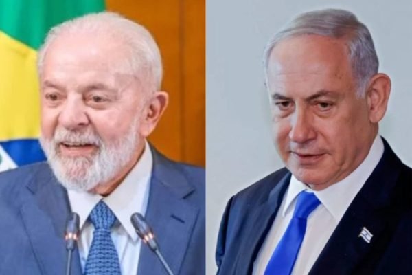O presidente Lula e o primeiro-ministro de Israel, Benjamin Netanyahu