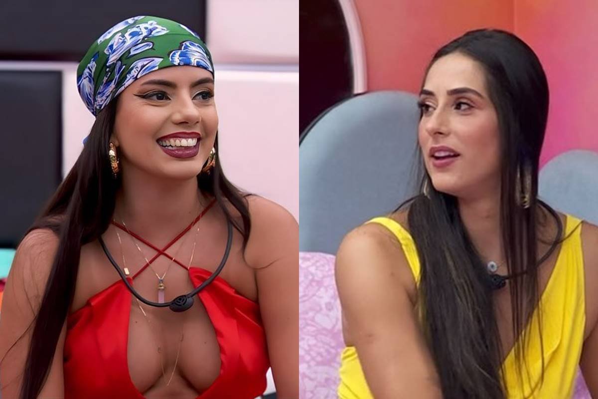 Montagem com fotos coloridas de Fernanda e Deniziane - Metrópoles