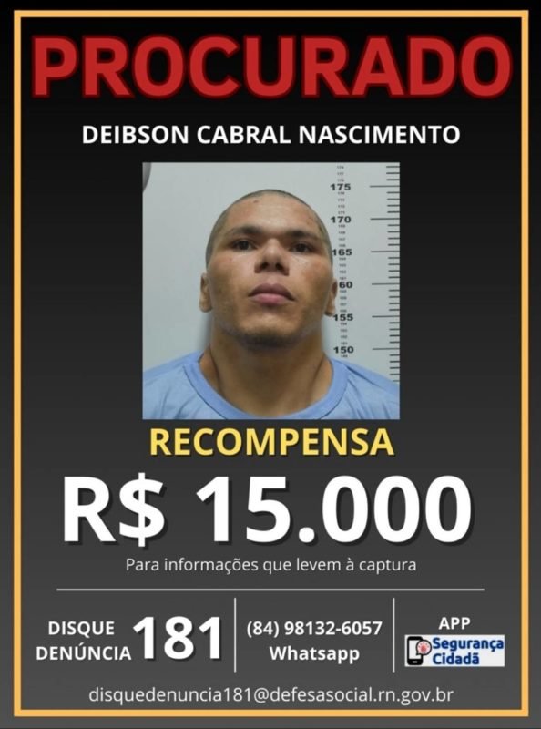 Recompensa Fugitivos Mossoró