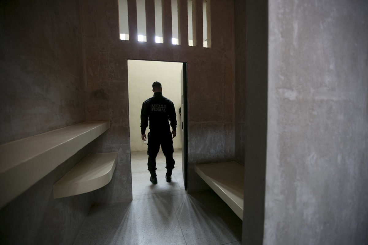 Movimento de agentes penitenciários federais no Distrito Federal - metrópoles