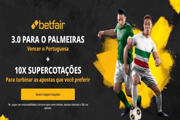 Betfair Brasil está oferecendo odd 3.0 para Verdão vencer a Lusa - APOSTAS