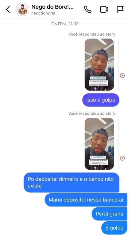 Nego do Borel é acusado de golpe por seus seguidores no Instagram - Metrópoles
