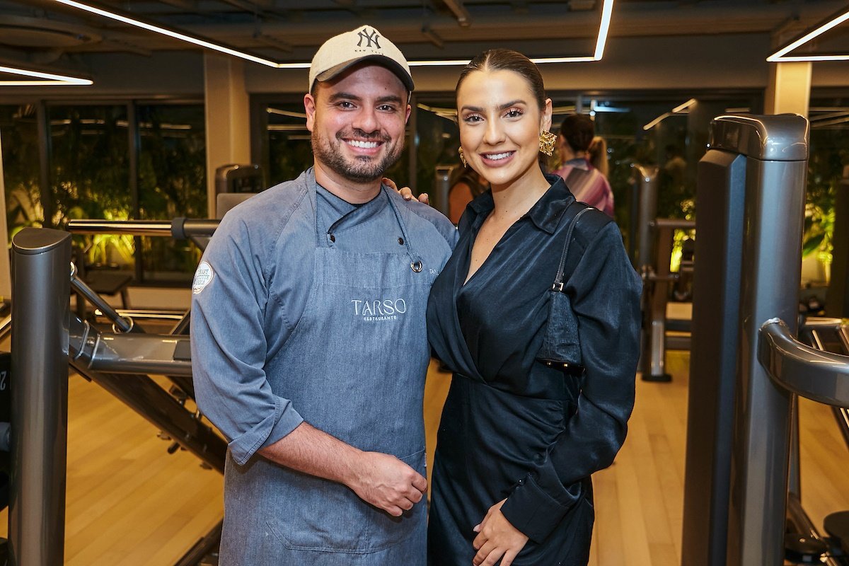 Convidados na inauguração da academia Six