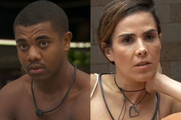 Montagem colorida de Davi e Wanessa no BBB24 - Metrópoles