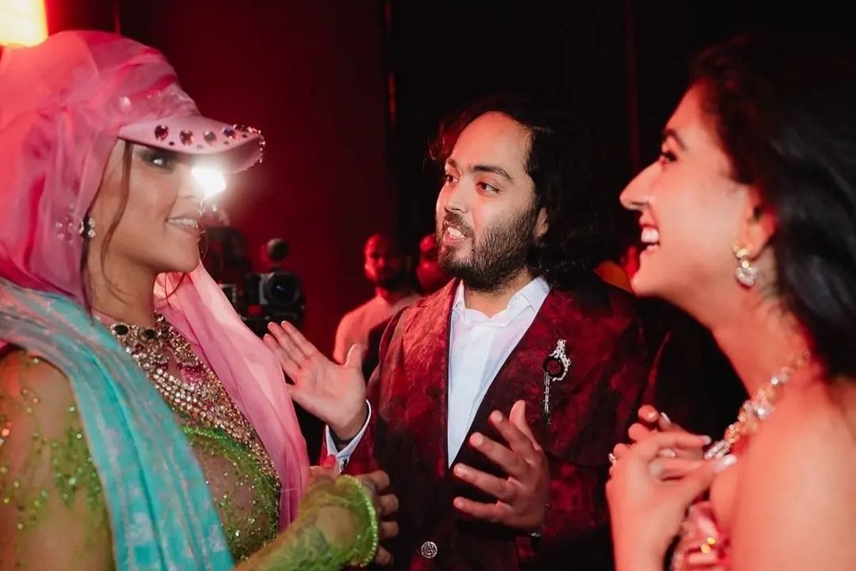 Rihanna no pré-casamento com Anant Ambani e Radhika Merchant