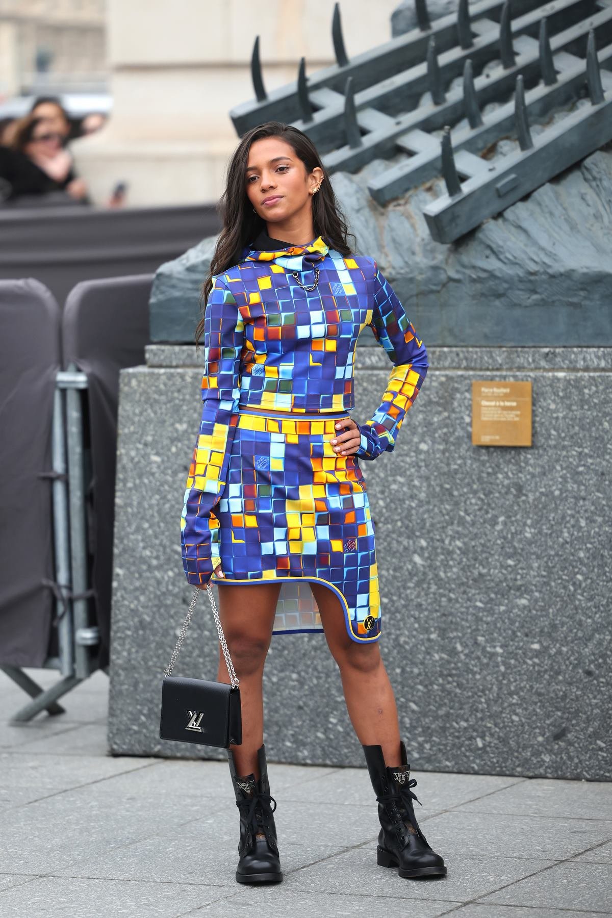 rayssa leal vestido azul amarelo louis vuitton - metrópoles