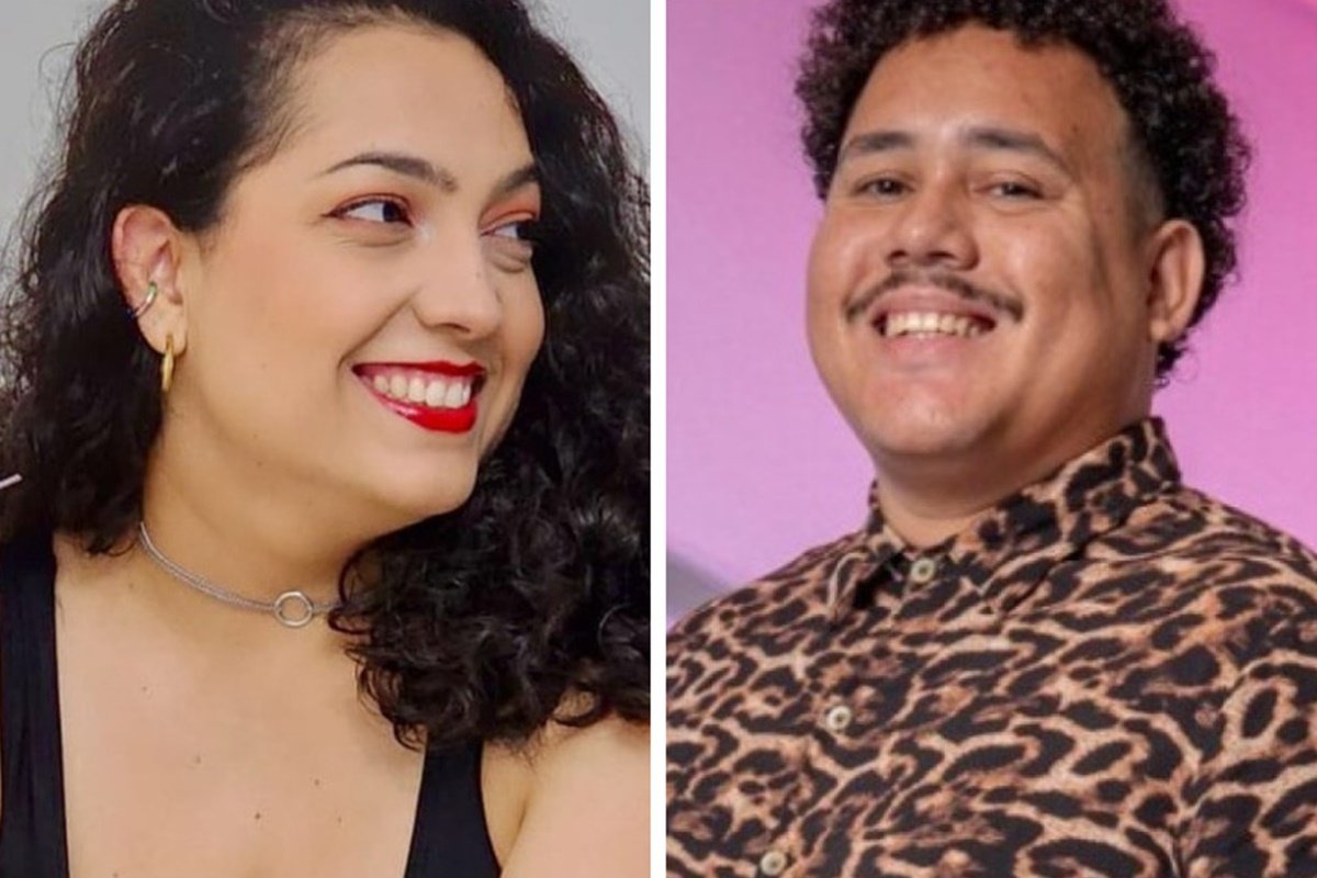 Montagem feita a partir de fotos das redes sociais de Camila Moura e Lucas Henrique, o Buda - Metrópoles