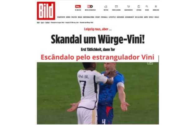 Imagem colorida da manchete do jornal alemão Bild