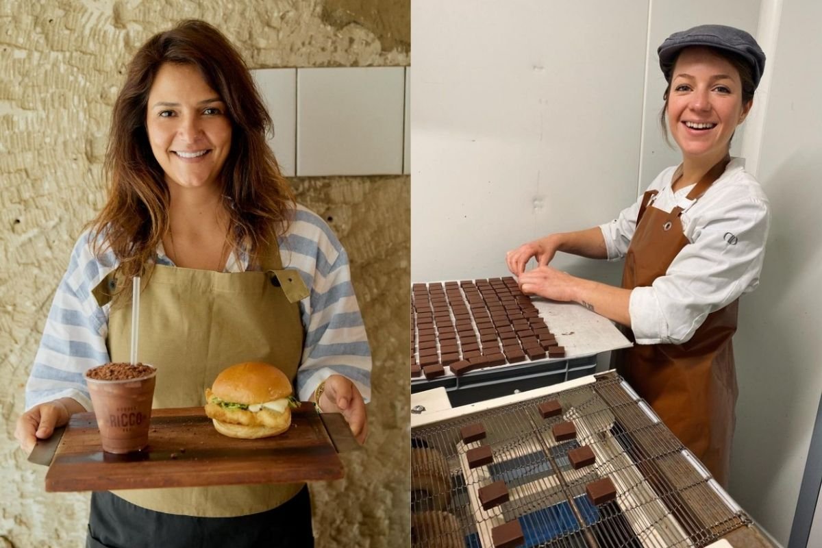 Foto colorida de duas chefs de cozinha - Metrópoles