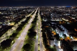 Fotografia colorida dos Eixos L e W-Metrópoles