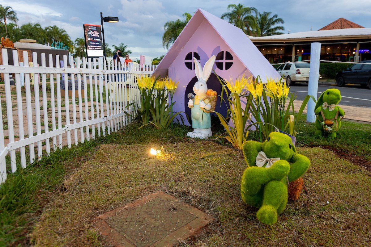 Jardim temático para a Páscoa