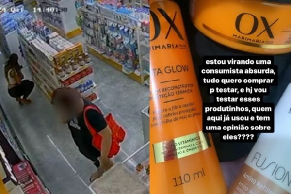 Câmeras registram flagrante de furto em farmácia do Pará - Metrópoles
