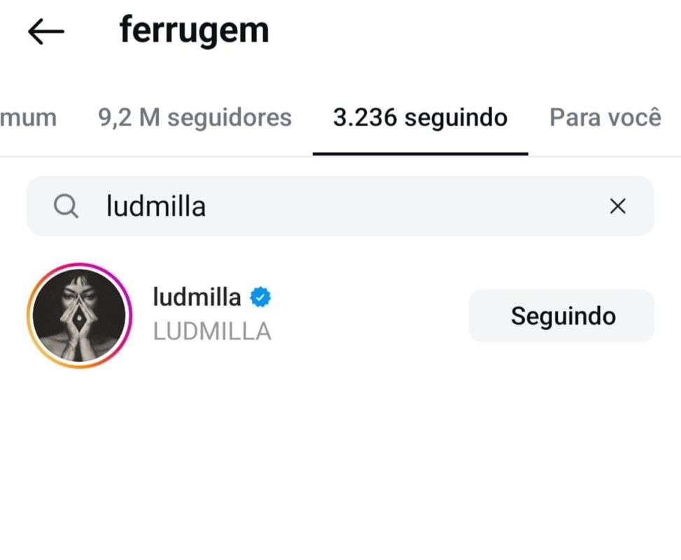 Print do Instagram de Ferrugem e Ludmilla - Metrópoles