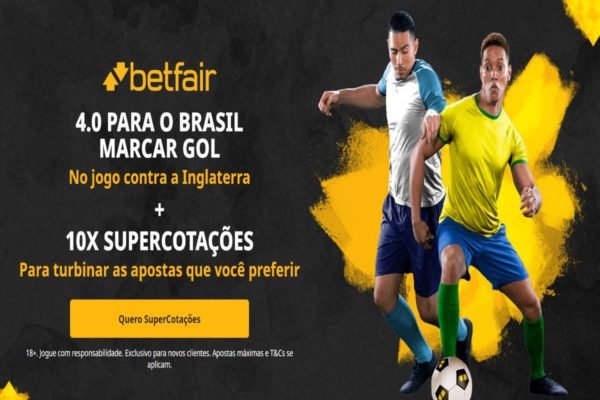 Betfair tem supercotação de 4.0 para gol do Brasil em amistoso contra a Inglaterra - APOSTAS