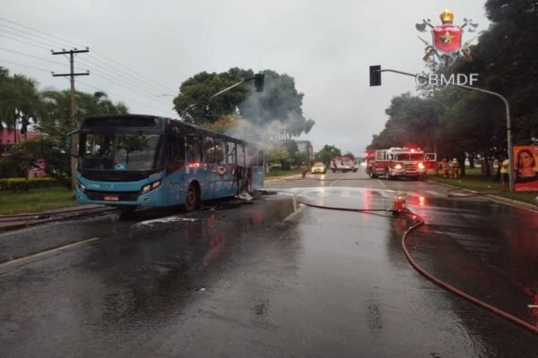 Incêndio em ônibus da Taguatur