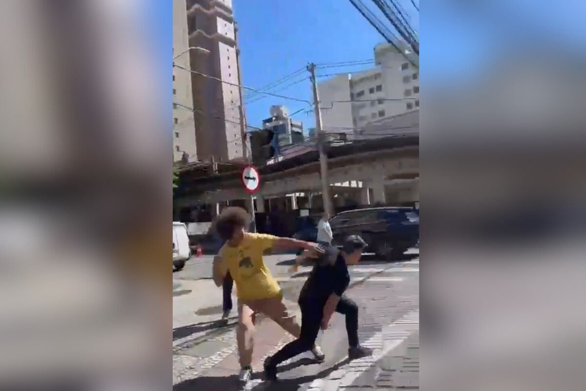 Vídeo: deputado do PT troca socos com homem no meio da rua em Curitiba