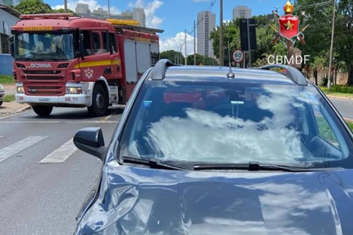 Mulher fica ferida ao ser atropelada por Onix enquanto atravessava rua
