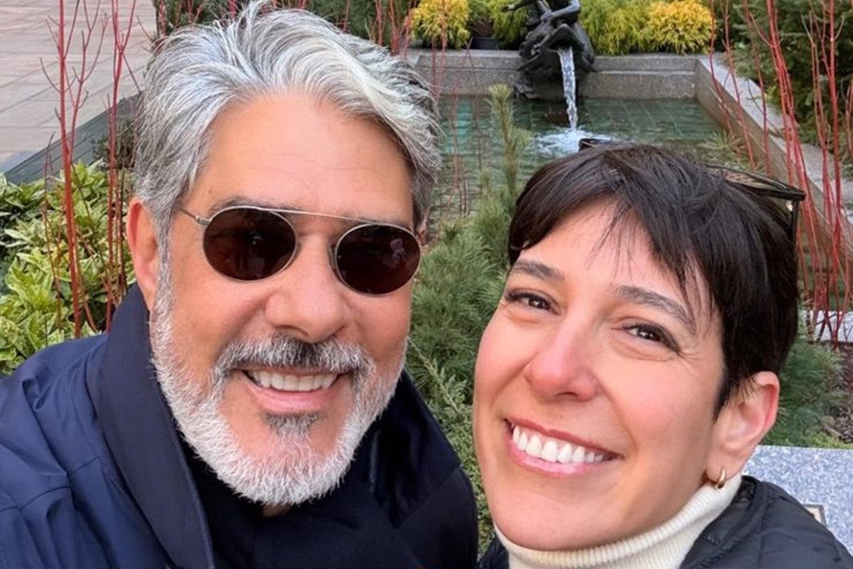 Após deixar o JN, William Bonner curte férias com a esposa em NY