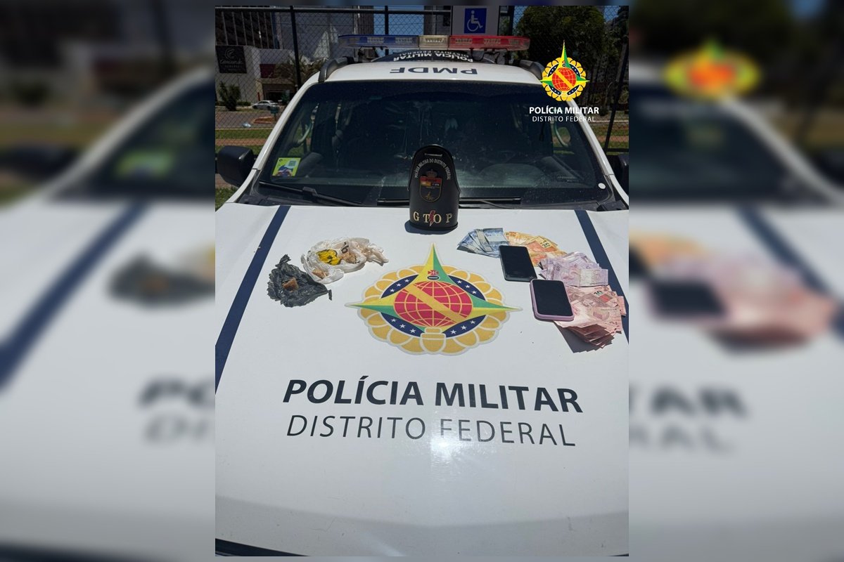 Mulher arremessa bolsa no Lago Paranoá durante abordagem da PMDF
