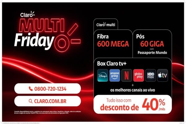 Imagem colorida Claro Multi Friday com ofertas exclusivas