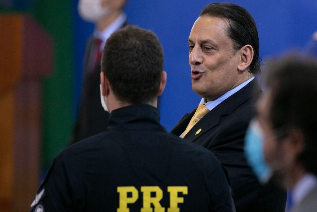 Advogado pessoal do presidente Bolsonaro, Frederick Wassef durante evento palacio