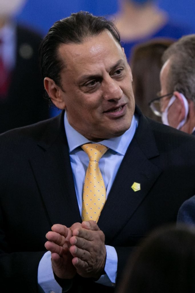 Advogado pessoal do presidente Bolsonaro, Frederick Wassef durante evento palacio