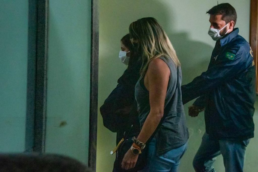 Pâmela Pantera, Capa da Playboy presa por tráfico, chega a 5ª delegacia de Polícia do DF