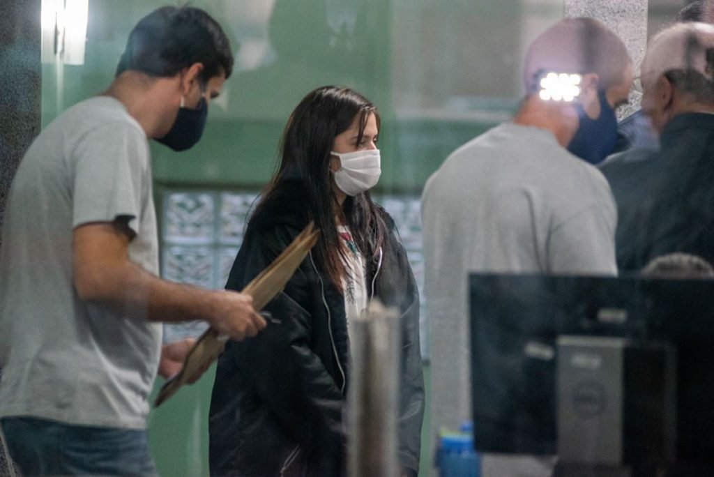 Pâmela Pantera, Capa da Playboy presa por tráfico, chega a 5ª delegacia de Polícia do DF