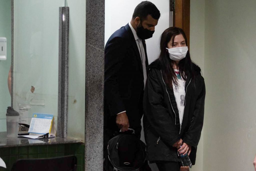 Pâmela Pantera, Capa da Playboy presa por tráfico, chega a 5ª delegacia de Polícia do DF