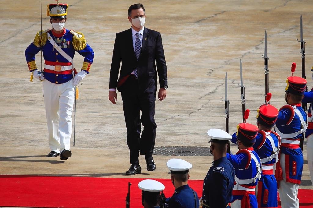 Senador Rodrigo Pacheco sessão de posse dos presidentes do Senado e Câmara do Deputados, no Congresso Nacional 4