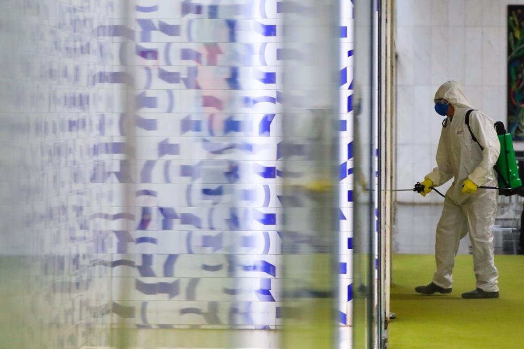 Higienização e limpeza mos ambientes do Congresso Nacional