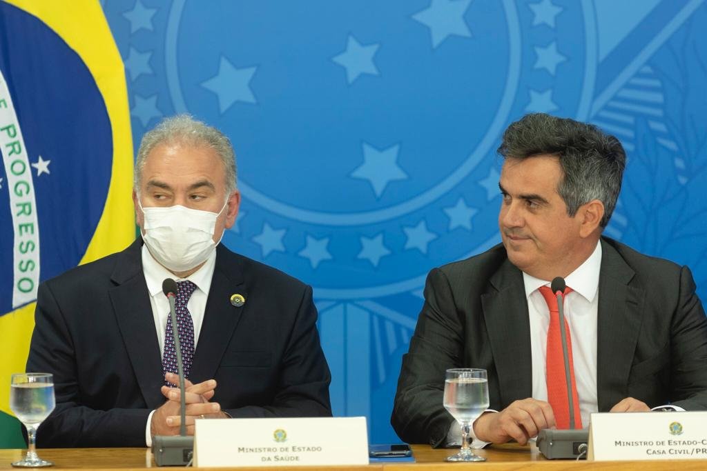 Coletiva de imprensa sobre passaporte de vacina com os Ministros Ciro Nogueira e Marcelo Queiroga, e Bruno Bianco, advogado-geral da União 10