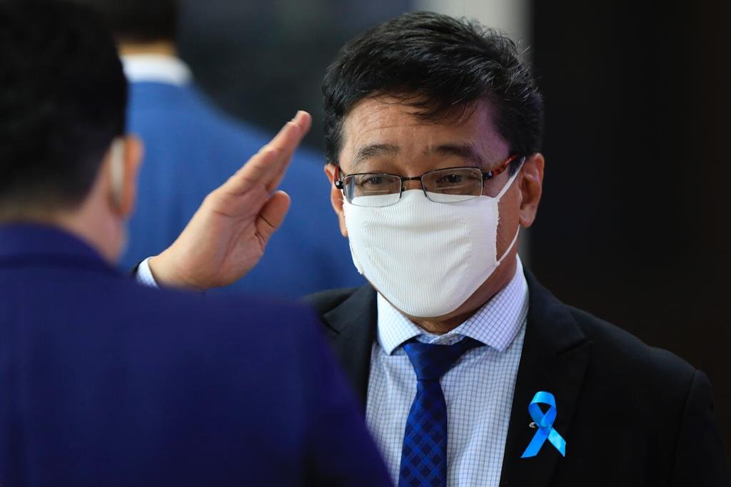 Coletiva para anunciar o Plano de Ações Estratégicas de Combate ao Coronavírus do Distrito Federal. Secretário de Saúde, Osnei Okumoto3