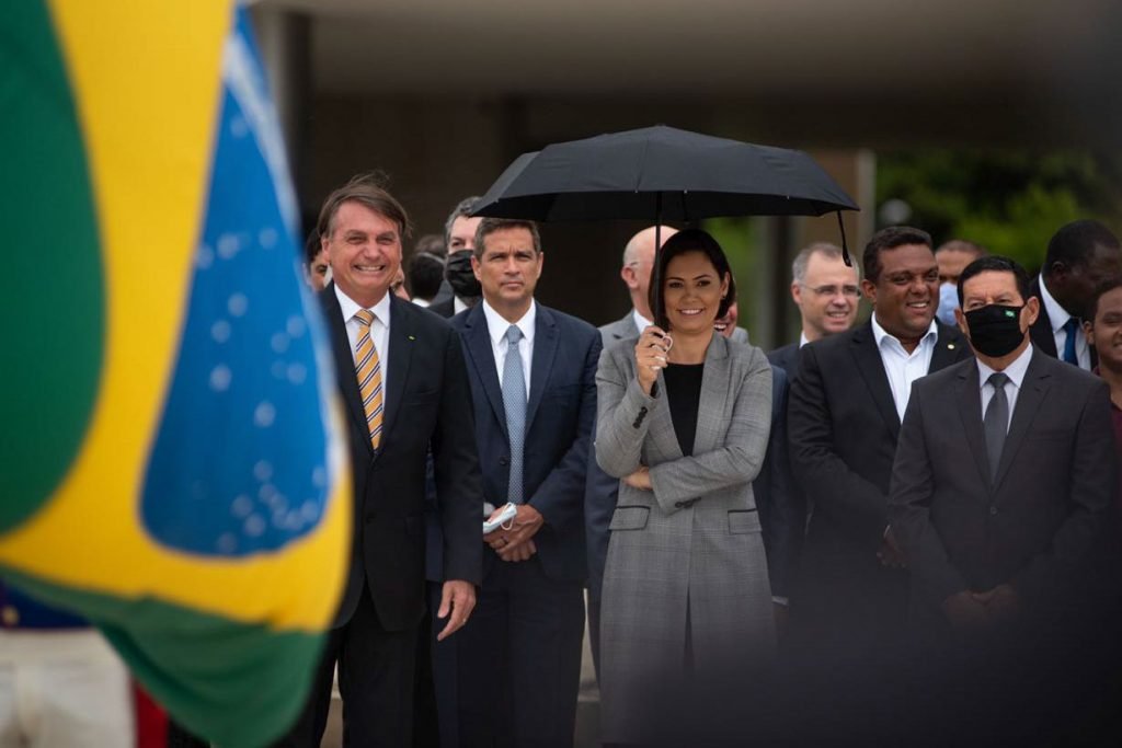 Comemoração do Dia da Bandeira no Palácio do Planalto Foto: HUGO BARRETO/ Metrópoles