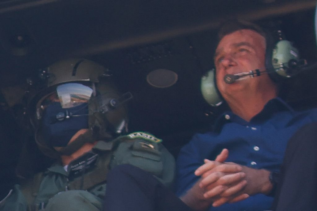 7 de setembro protesto brasil brasilia bolsonaro stf helicoptero esplanada DF 1